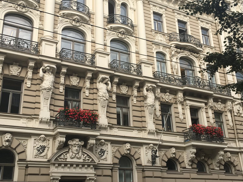 Jūgendstila ēka Rīgas centrā